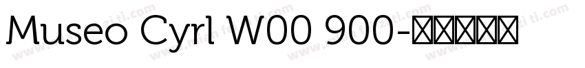 Museo Cyrl W00 900字体转换